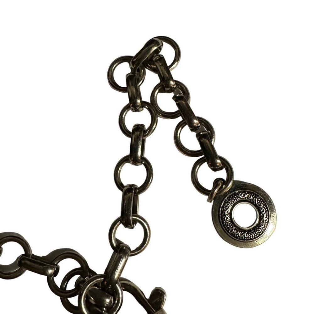 Chico’s Metal Chain Accent Silver Adjustable Belt - Picture 9 of 13